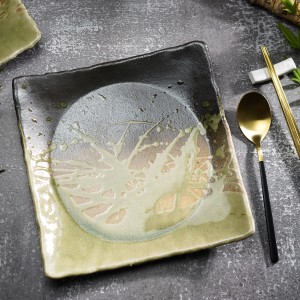 Shigaraki Ware Square Plate- Top